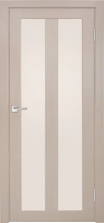 Фото Межкомнатная дверь Легенда Z-5 тон Кремовая лиственница Остекление Сатинат белое